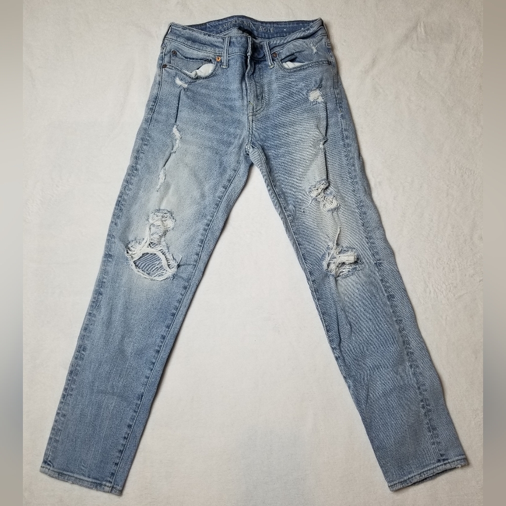 American Eagle Outfitters Distressed Ne(x)t Level Airflex Skinny Jeans